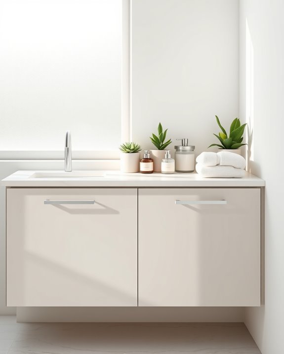 streamlined minimalist cabinet designs