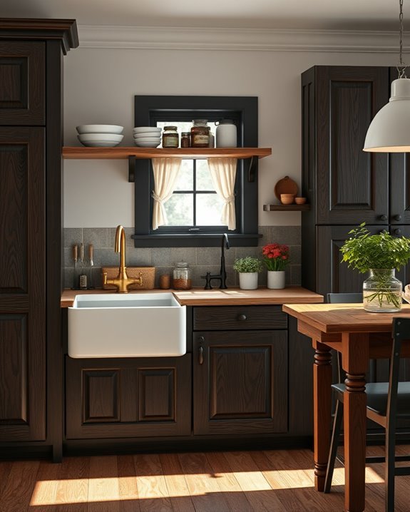striking dark cabinetry choices