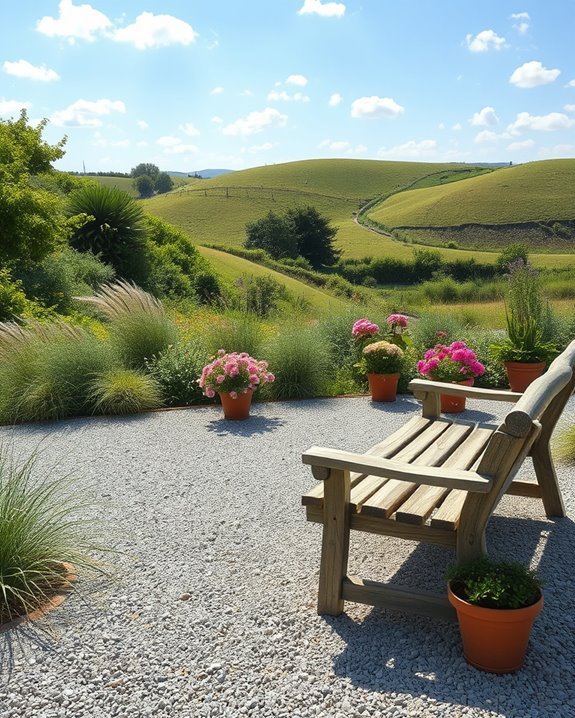 stunning elevated garden view