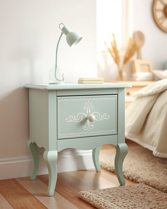 stunning painted nightstand transformation