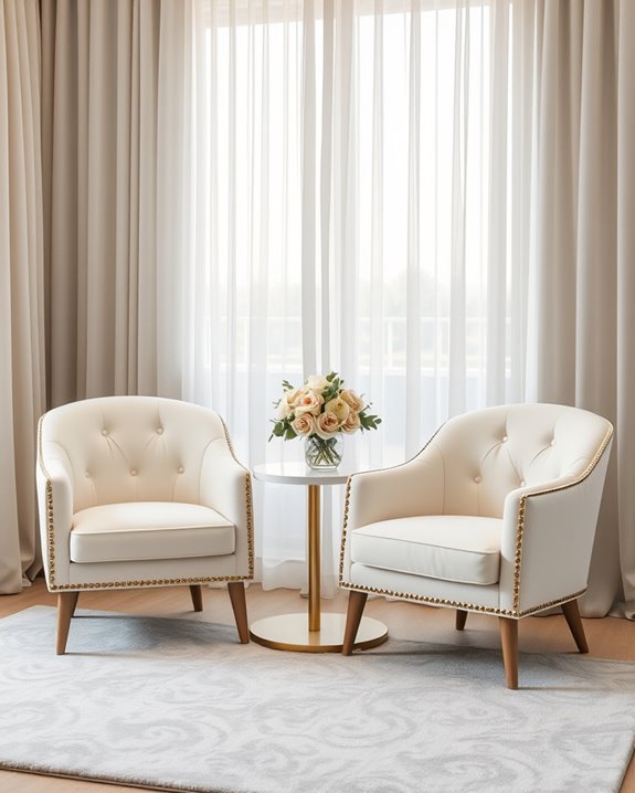 stylish accent chairs enhance