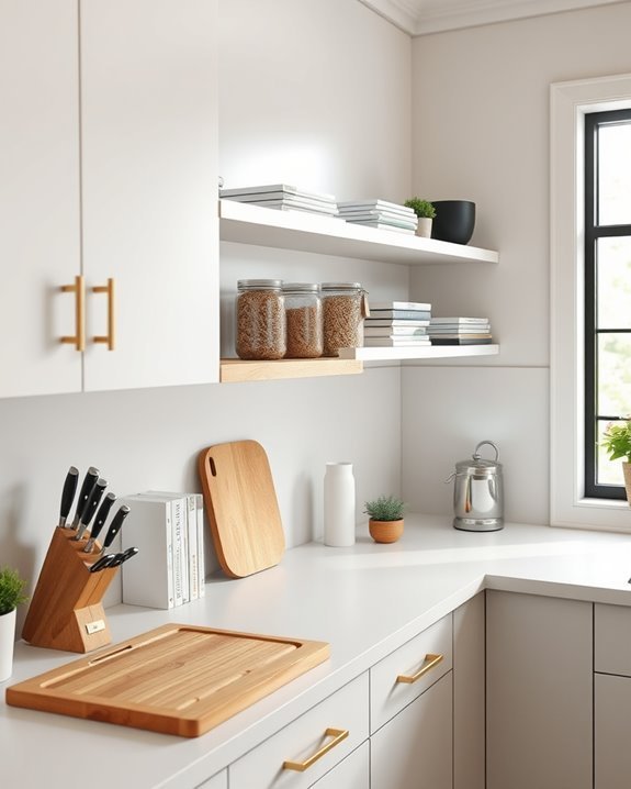 stylish accessible kitchen organization