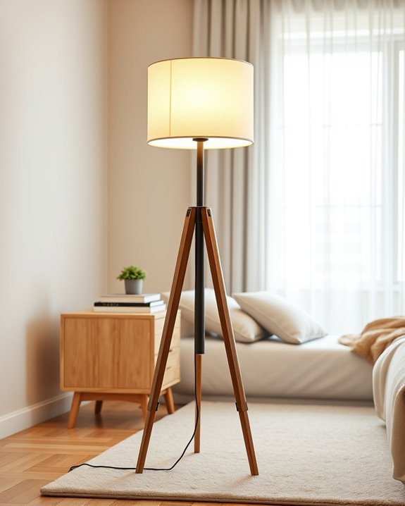 stylish adjustable tripod lighting