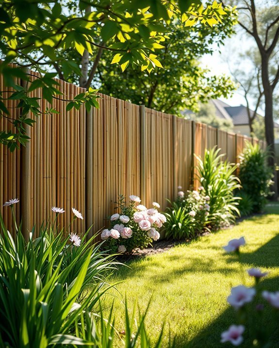 stylish affordable bamboo fencing