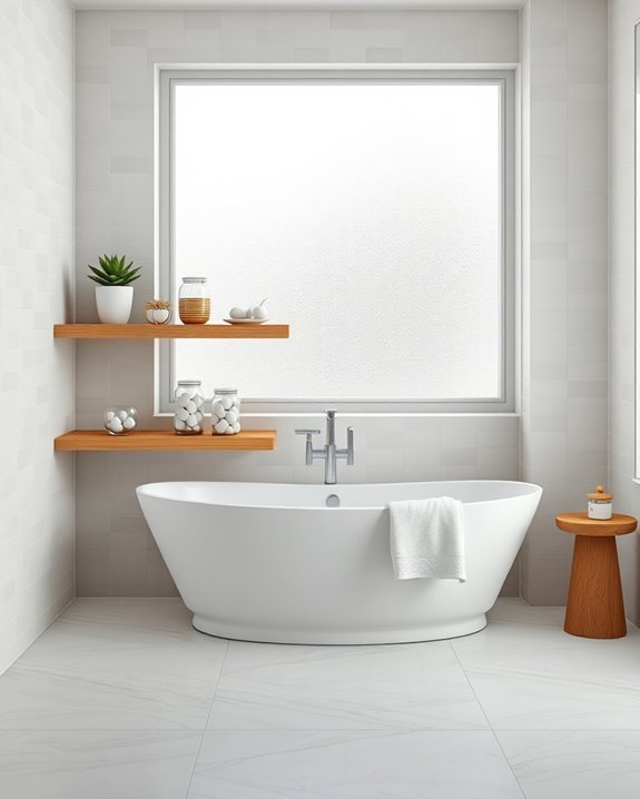 stylish and functional bathroom shelves