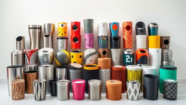 stylish and functional dustbins