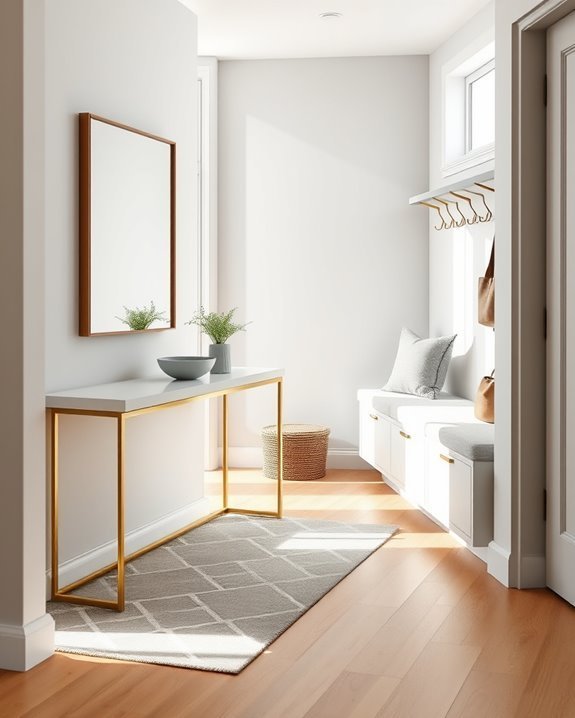 stylish and functional entryway