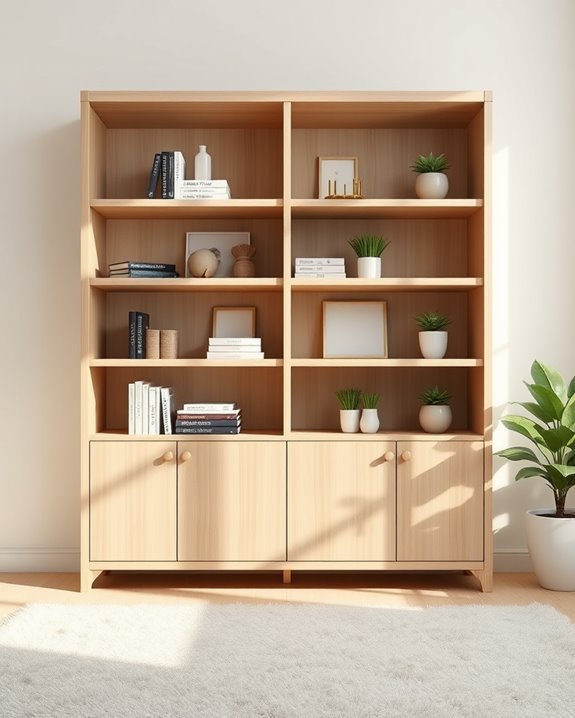 stylish and functional shelving