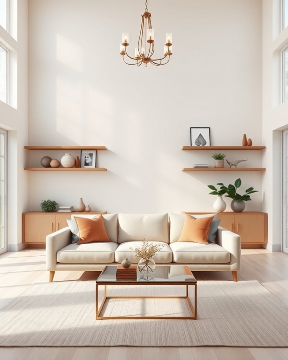 stylish and functional shelving