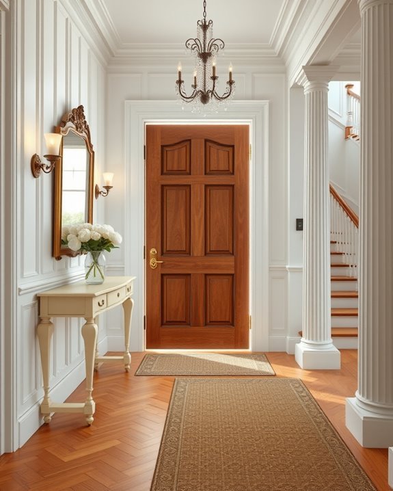 stylish and organized entryway