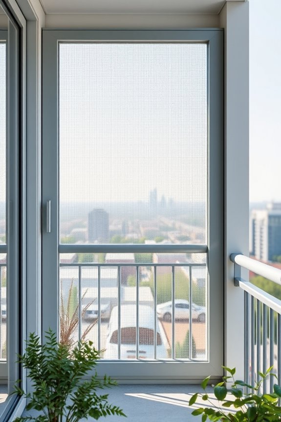stylish and secure mesh panels