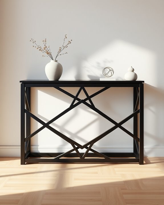 stylish artistic black console