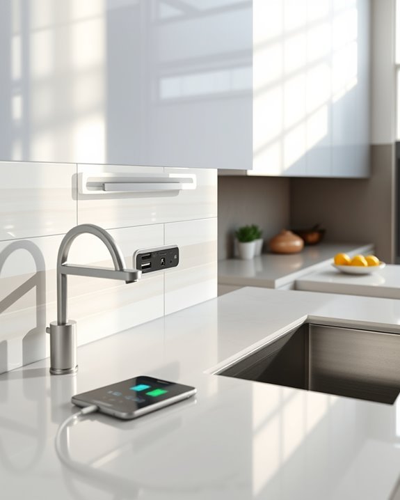 stylish backsplash charging stations