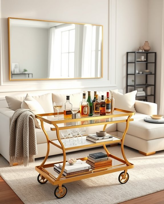 stylish bar cart essentials