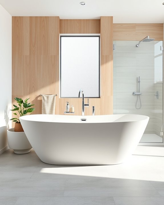 stylish bathroom accent walls
