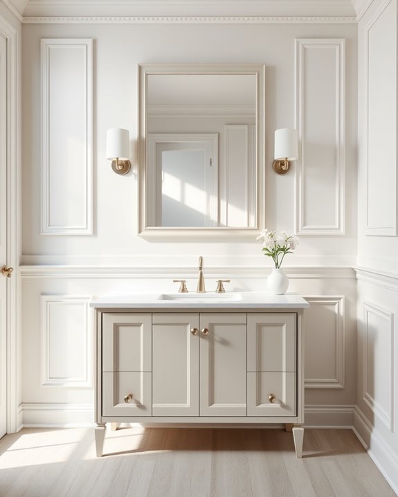 stylish bathroom wainscoting options