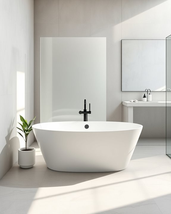 stylish bathtub privacy solutions