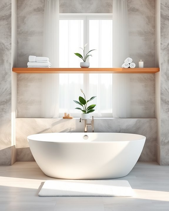 stylish bathtub storage solutions