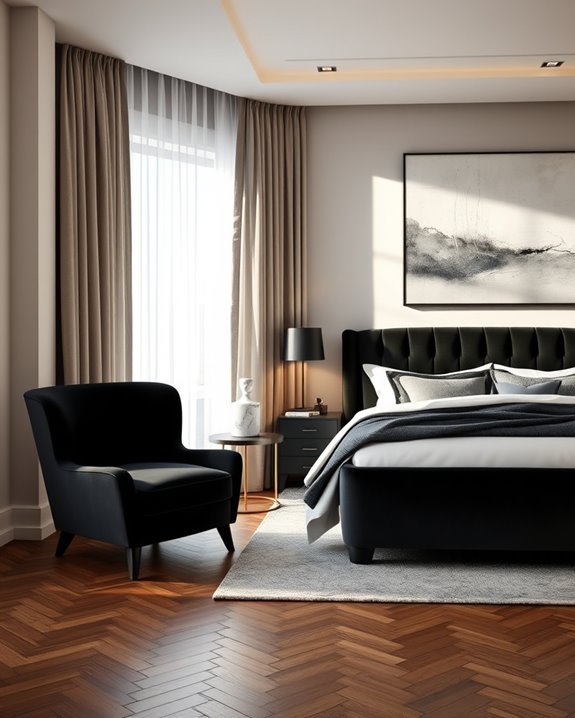 stylish black accent chairs