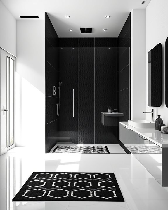 stylish black and white