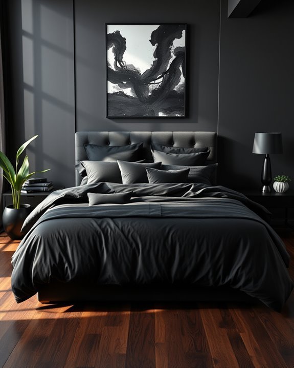 stylish black bedding combinations