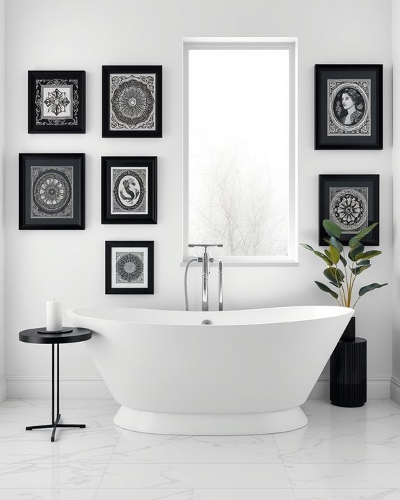 stylish black frame displays
