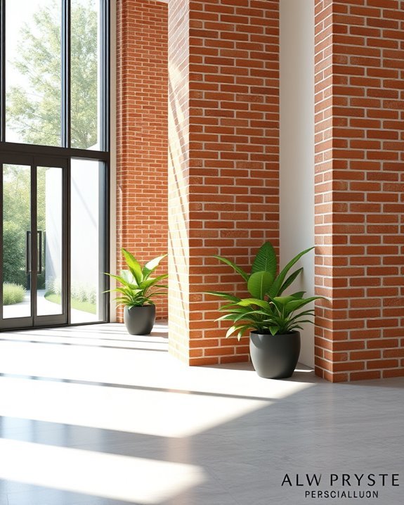 stylish brick entryway columns