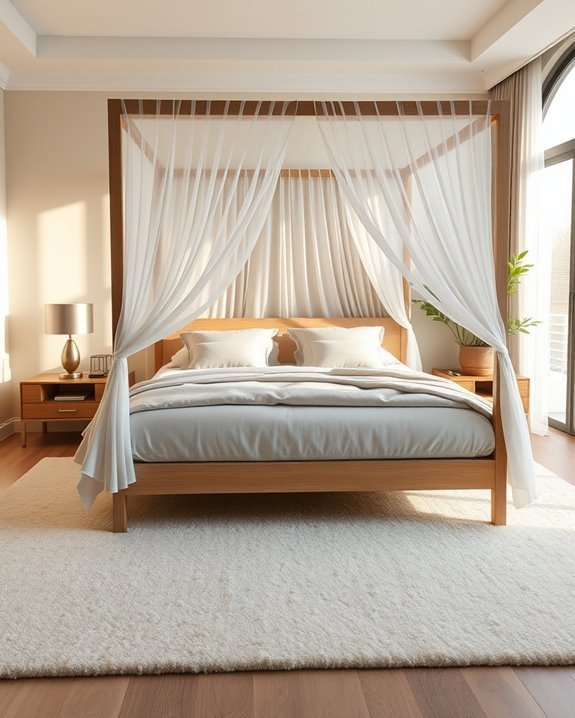stylish canopy bed design