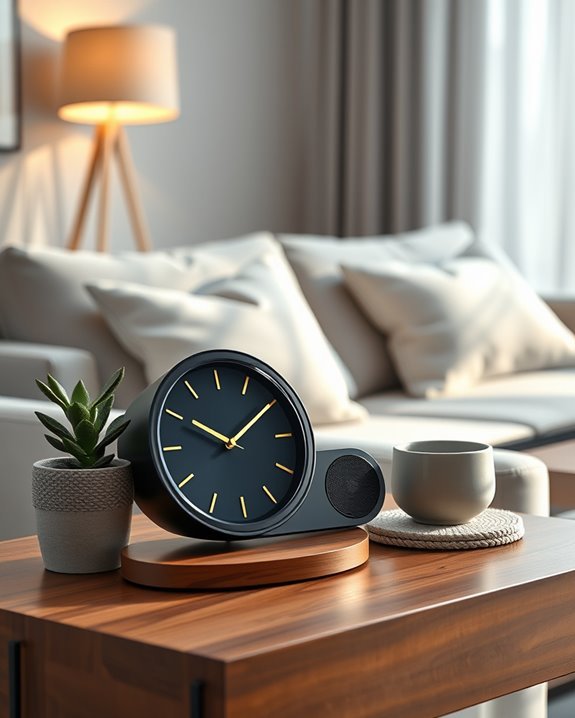 stylish clocks with speakers