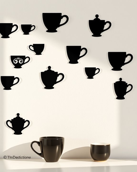 stylish coffee cup decor