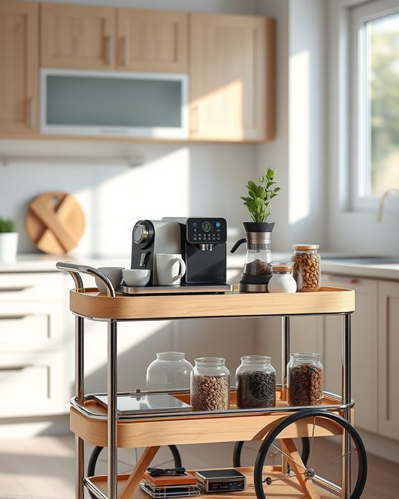 stylish coffee supply storage