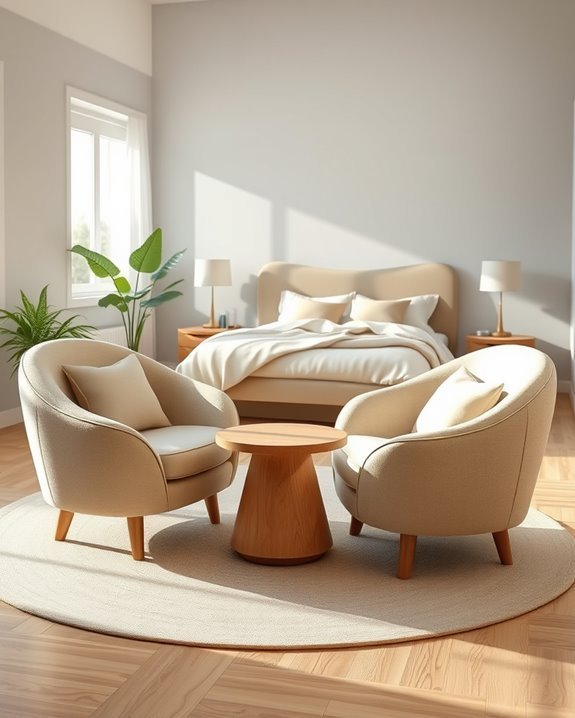 stylish comfortable curvy chairs