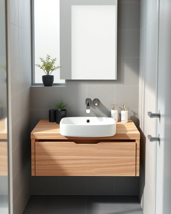 stylish concealed plumbing sinks