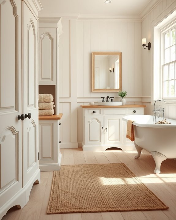 stylish custom bathroom storage