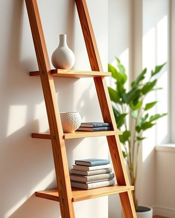 stylish customizable ladder shelves