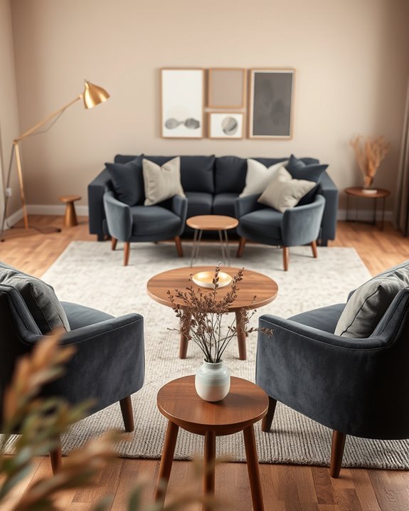 stylish dark neutral chairs