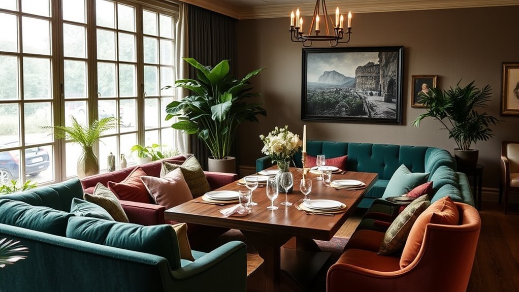 stylish dining room sofas