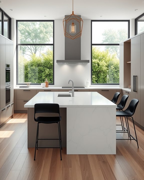 stylish discreet kitchen ventilation