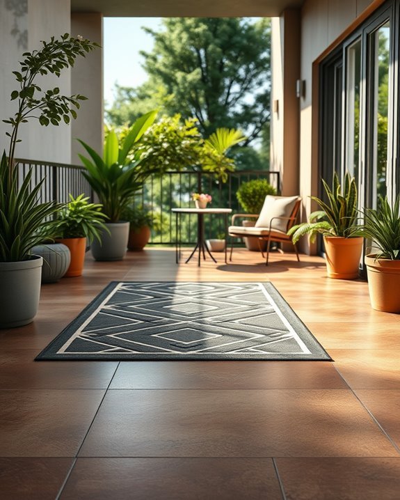 stylish durable balcony flooring