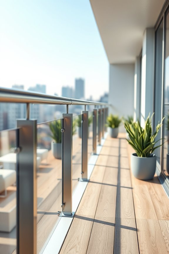 stylish durable balcony railings