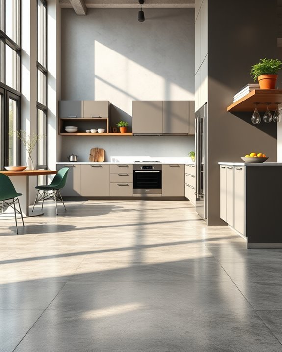 stylish durable concrete flooring