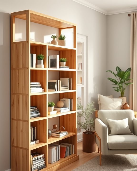 stylish durable pine bookshelves