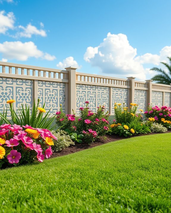 stylish durable vinyl fencing