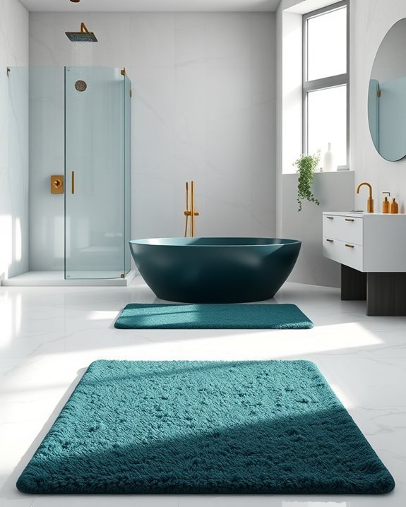 stylish eco friendly bath mats