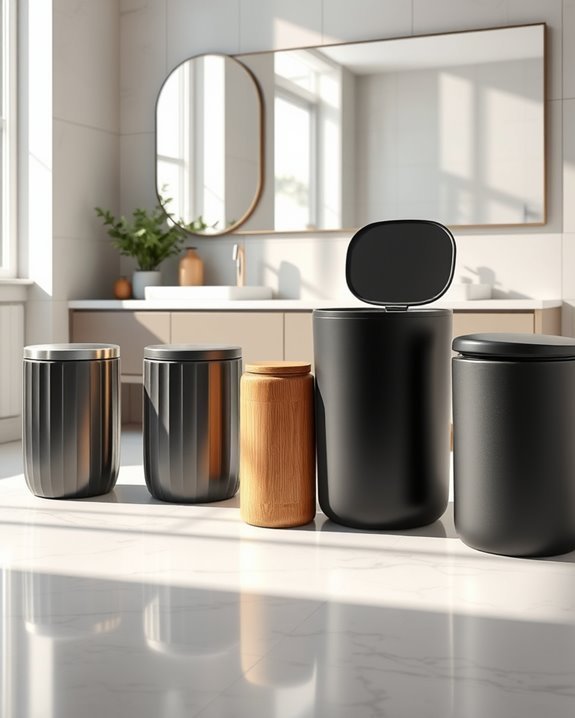 stylish eco friendly bathroom bins