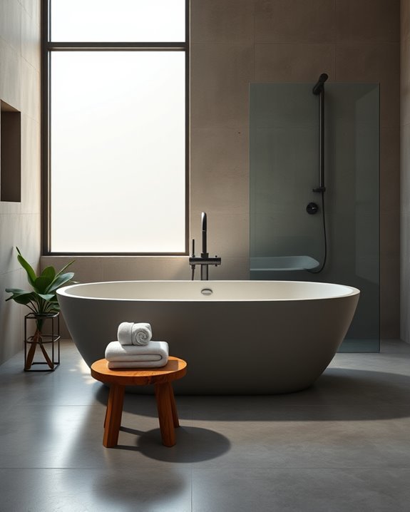 stylish eco friendly concrete bathtubs