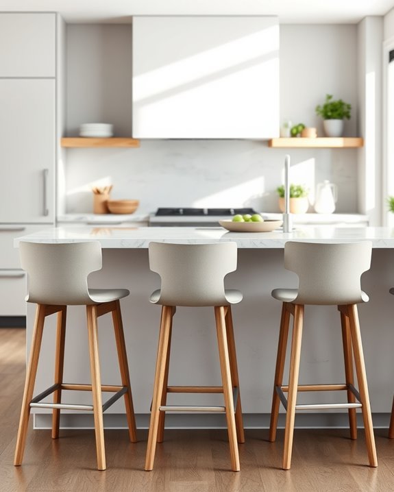 stylish ergonomic bar stools