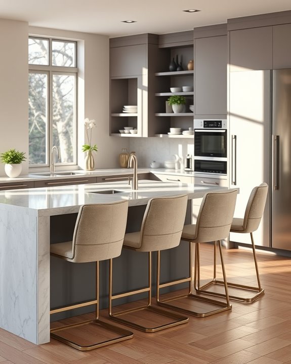 stylish ergonomic bar stools