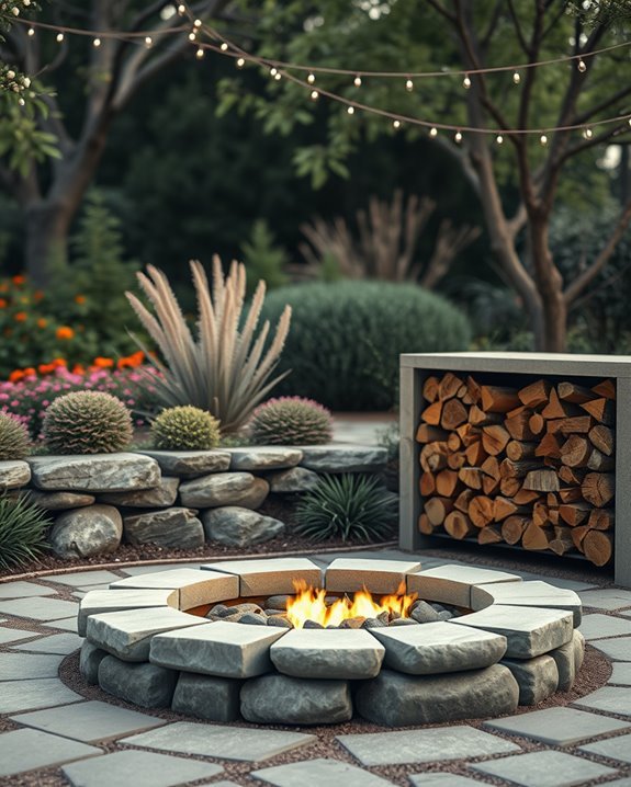 stylish firewood storage solution