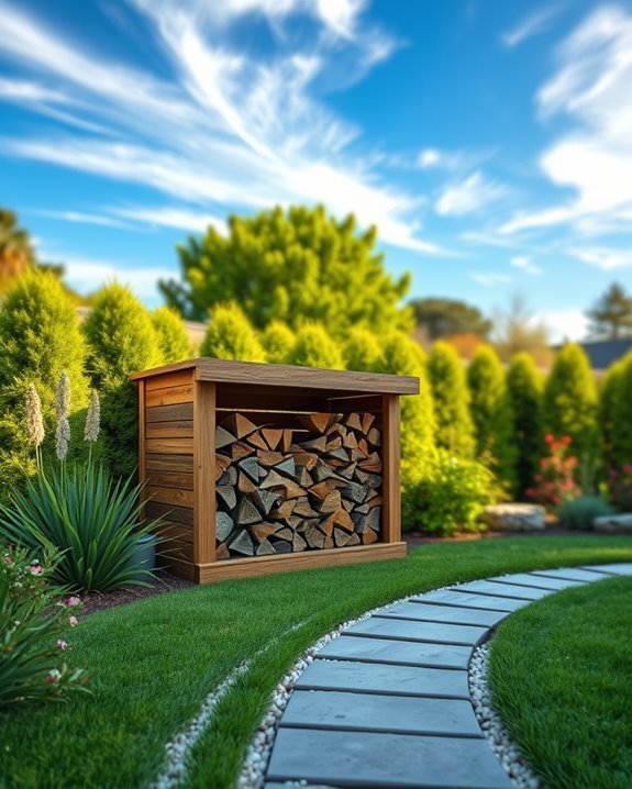stylish firewood storage solution